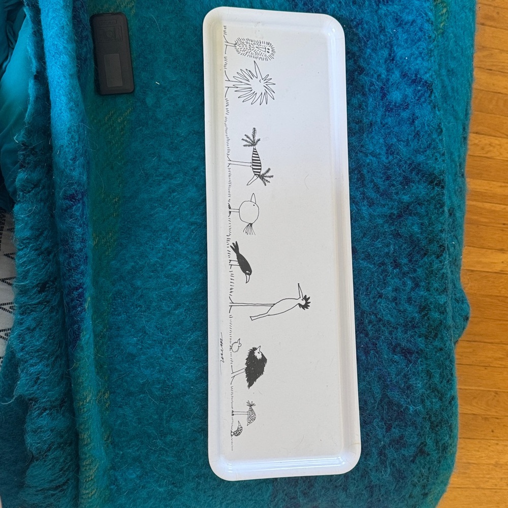 IKEA Onskedrom Silly Kooky Bird Tray Rectangle 19.5” Olle Eksell Melamine